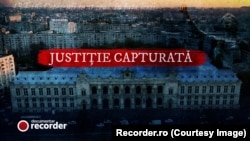 Coperta documentarului „Justiție capturată”, difuzat de Recorder pe 9 decembrie 2025.