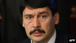 Hungarian President Janos Ader (file photo)