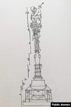 Монумент "Победа". Рисунок А.Дюрера из трактата "Руководство к измерению циркулем и линейкой"