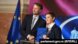 Andreas fon Bekerat i Ana Brnabić, Beograd, Srbija, 4. novembar 2025. 