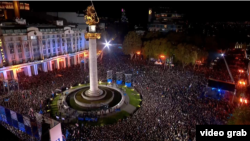 Georgians Rally In Tbilisi Ahead Of Crucial Vote 