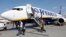UKRAINE -- Passengers get off a Ryanair Boeing 737-8AS aircraft at the Boryspil International Airport near Kyiv, September 3, 2018