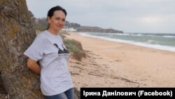 Health-care activist Iryna Danylovych (file photo)