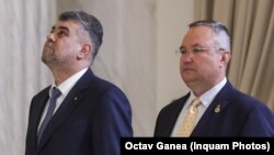 Subvenția partidelor a crescut spectaculos din 2018, după amendamentele introduse de PSD, și nu a mai fost redusă nici de guvernele PNL. Imagine generică cu Marcel Ciolacu, președinte PSD, și Nicolae Ciucă, premier și președinte PNL.