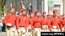 «Юнармия» на параде в честь 9 мая, который в России называют «День победы». Севастополь, 9 мая 2022 года (фото иллюстративное)