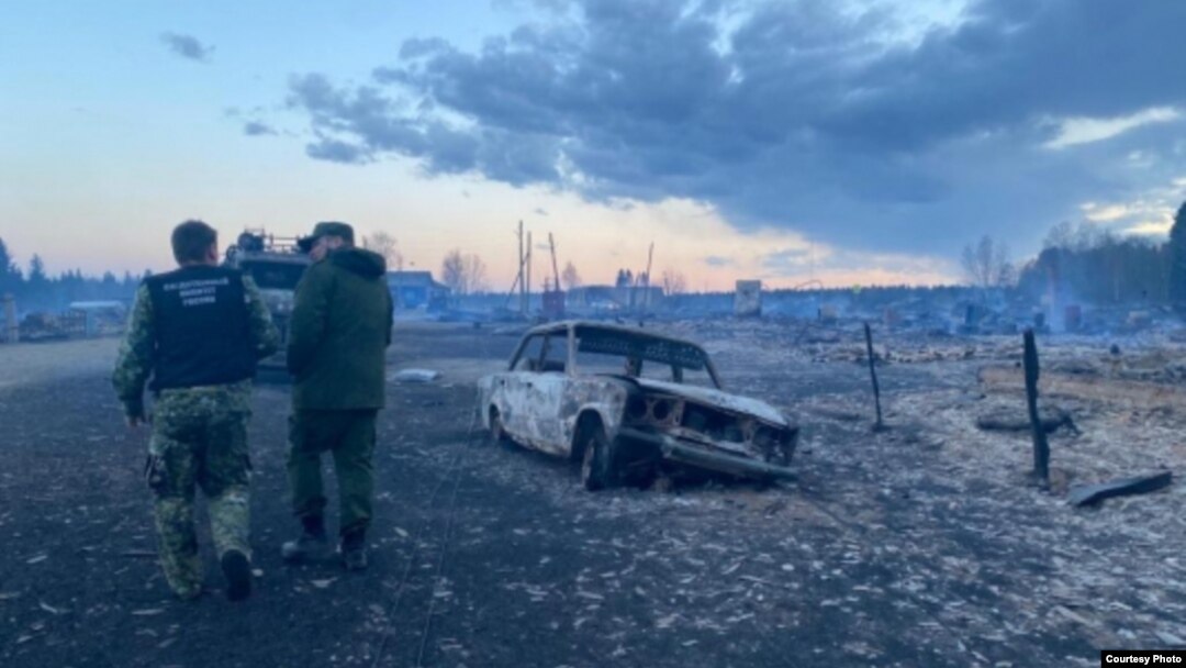 Последствия майских пожаров в Красноярском крае