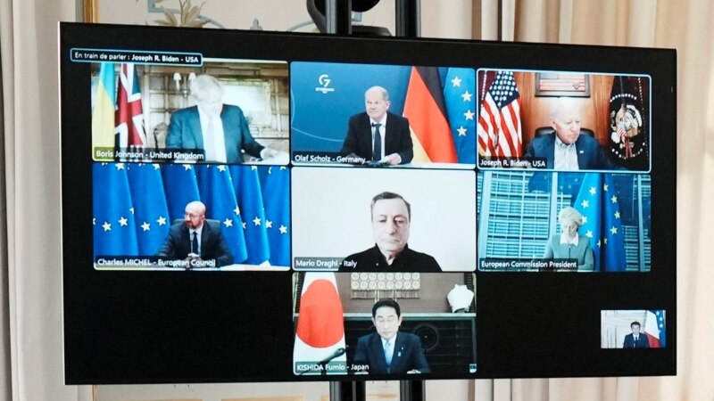 Лідэры G7 паабяцалі прыцягнуць Лукашэнку і Пуціна да адказнасьці