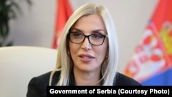 Maja Popović, ministarka pravde u Vladi Srbije (fotografija iz maja 2022.).