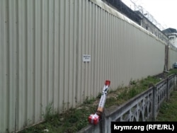 Unable to celebrate Iryna Danylovych's birthday with her in person on May 6, her friends made a show of support by leaving gifts and flowers outside the Simferopol pretrial detention center where she had reportedly been held.
