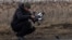 Военнослужащий подразделения противовоздушной обороны 420-го отдельного батальона беспилотных систем «Хорт», готовит к запуску FPV-дрон-перехватчик P1-Sun во время боевого дежурства, Харьковская область, Украина, 18 марта 2026 года