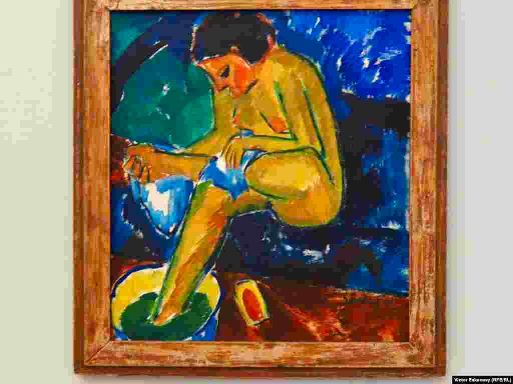 Karl Schmidt-Rottluff, Tînără fată făcîndu-și toaleta