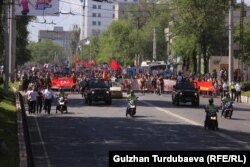 Parada de 9 mai în Bishkek/Kyrgyzstan