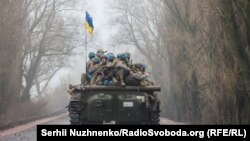 Ukrajinska vojska u regiji Černihiva, april 2022. 