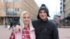 Viktorija Kuznjecova i Denis Fedotov u finskom gradu Joensuu, u koji su stigli nakon mukotrpnog putovanja iz Ukrajine preko Rusije.