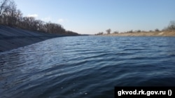 После захвата Херсонской области Украины российские оккупационные власти пустили воду из Каховского водохранилища по Северо-Крымскому каналу, апрель 2022 года