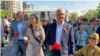 Igor Dodon cu familia, Chișinău, 9 mai 2022.