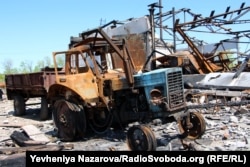 Urmările bombardamentelor din regiunea Zaporojia, din primele luni ale războiului.