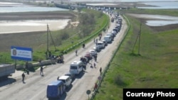 Rruga nga Kherson në Krime, maj 2022.