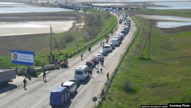Rruga nga Kherson në Krime, maj 2022.