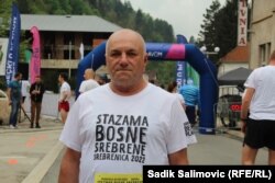 Aleksandar Omroš iz Zrenjanina u Srebrenici, 7. maja 2022.