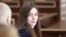 Russian citizen Sofia Sapega attends a court hearing in Hrodna in May. 