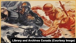 Плакат: британський ленд-ліз для радянської армії