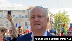 Igor Dodon la marșul de Ziua Victoriei, Chișinău, 9 mai 2022.