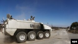 Syria -- Irish members of the UN Disengagement Observer Force (UNDOF).