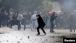Акція протесту у Тунісі 8 лютого