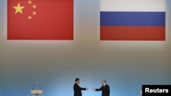 Встреча российского и китайского лидеров в Москве в 2013 году 