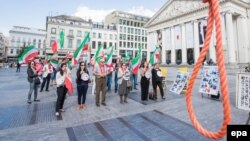 A 2016 protest in Brussels against the death penalty in Iran