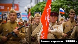 Архивное фото: парад в Симферополе, 9 мая 2018 год 