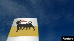 Logo e kompanisë energjetike, Eni, që është gjobitur nga autoritetet italiane. 
