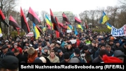 Ukraine -- A march of the supporters of Mikheil Saakashvili, Kyiv, 03Dec2017