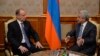 Armenia - President Serzh Sarkisian (R) meets with Nikolay Patrushev, secretary of Russia's Security Council, in Yerevan, 6Mar2017.