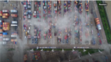 Containers with goods (Reuters/video grab)