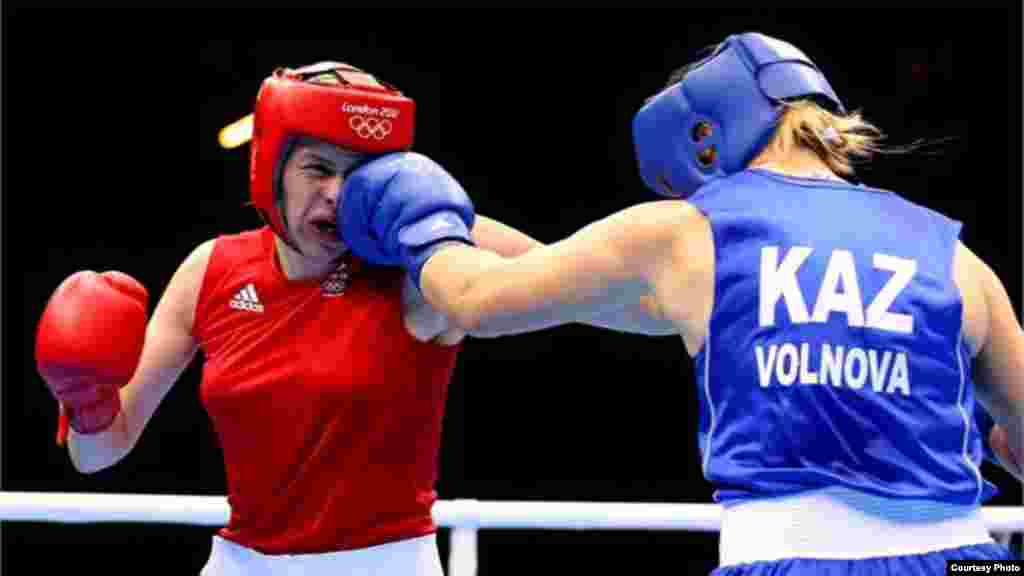 В Лондоне впервые был представлен женский бокс. Марина Вольнова уехала из Лондона с бронзовой наградой. 10 августа 2012 года. Фото с официального сайта Олимпийских игр в Лондоне.