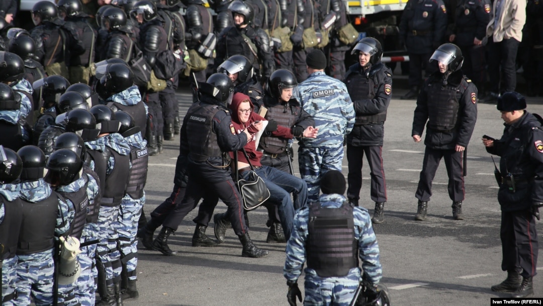 Задержания на акции 26 марта в Москве