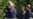 Ukrainian President Volodymyr Zelenskyy alongside European leaders as they meet in Kyiv on August 23.