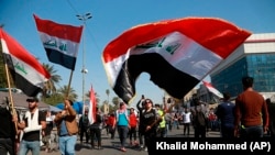 عکسی آرشیوی از تظاهرات علیه دولت عراق در بغداد