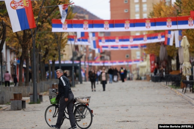 Mitrovicë e Veriut - komunë e banuar me shumicë serbe. (Foto: Radio Evropa e Lirë)
