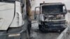 Trucks burned during the night in North Mitrovica, on the bridge that leads to the Dudin krs and connects with the main road Pristina-Raska