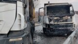 Trucks burned during the night in North Mitrovica, on the bridge that leads to the Dudin krs and connects with the main road Pristina-Raska