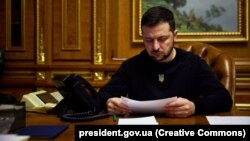 Украинскиот претседател Володимир Зеленски 