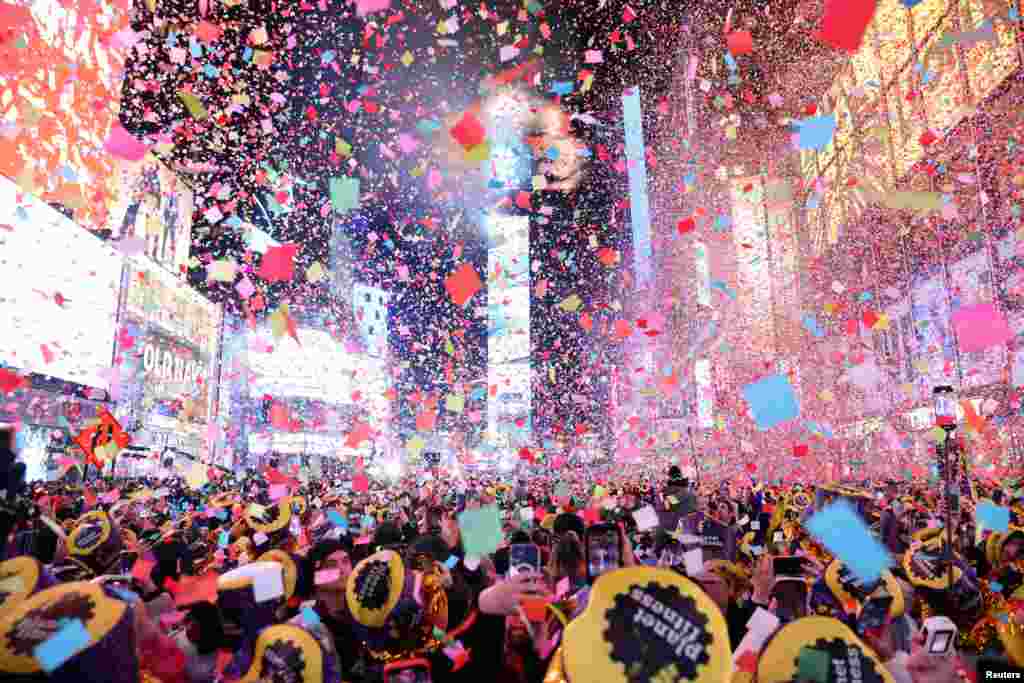 Times Square, Manhattan, New York,&nbsp;1 ianuarie 2023.