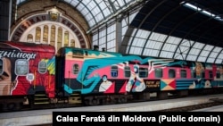 Trenul de pe cursa Chișinău-Kiev