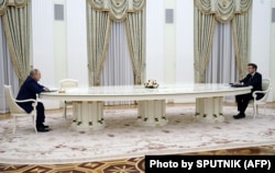 Зустріч Путіна і Макрона у Москві. Росія, 7 лютого 2022 року