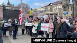 Акция в поддержку Михаила Саакашвили в Одессе