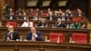 Armenia - Deputies from the opposition Hayastan bloc attend a session of the Armenian parliament in Yerevan, December 2, 2022.