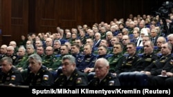 Засідання колегії Міністерства оборони Росії. Москва, 21 грудня 2022 року